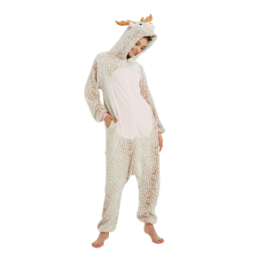 Onesie Kigurumi Valkoinen Poro