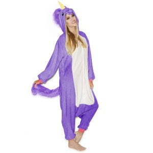 Onesie Kigurumi Violetti Yksisarvinen