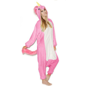 Onesie Kigurumi Vaaleanpunainen Yksisarvinen