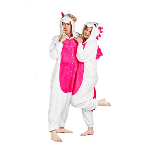 Onesie Kigurumi Valkoinen Yksisarvinen